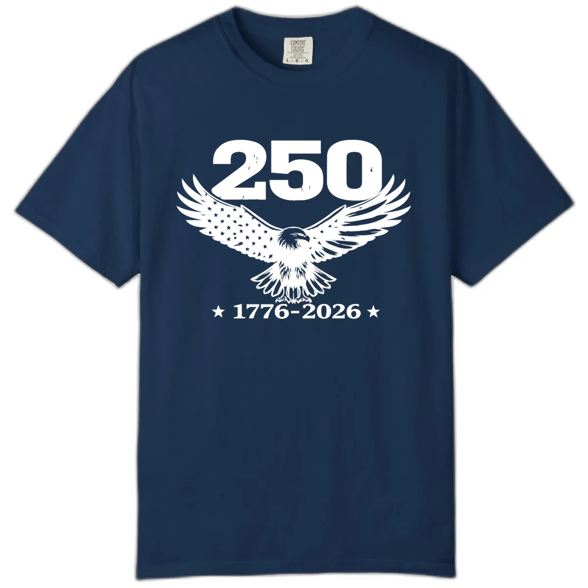 America 250th Anniversary Eagle Design Comfort Color in Navy